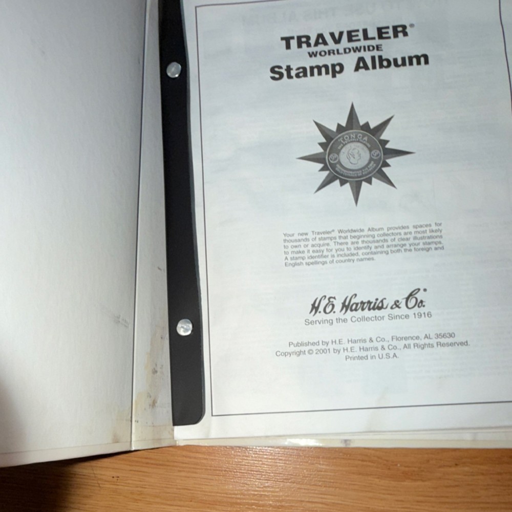 H.E. Harris & Co. Traveler Worldwide Country Specific Stamp Album