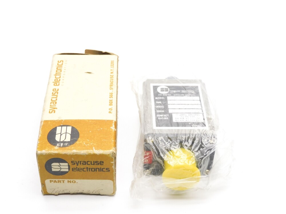 SYRACUSE ELECTRONICS TNR00215 24VAC 120SEC NSMP