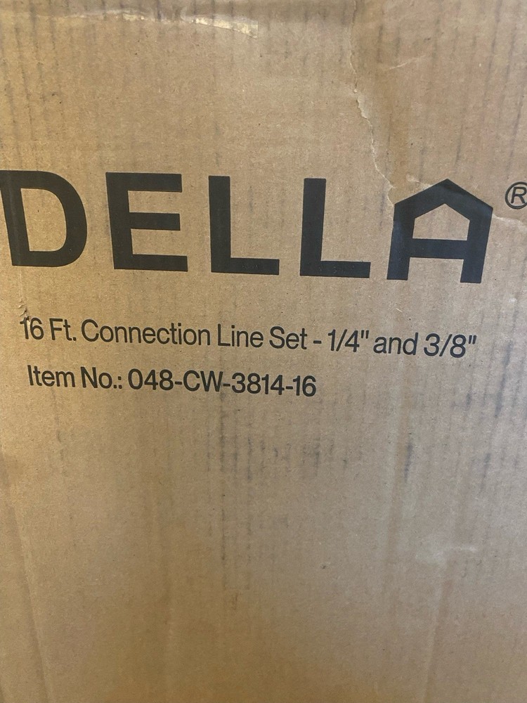 DELLA 16 Ft Mini Split Line Set, Includes 3/8" & 1/4" O.D. copper pipes