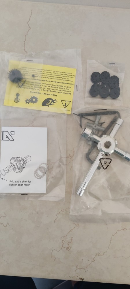 Arrma Kraton 6s V2 Tool Set + Pinion, Diff Shims