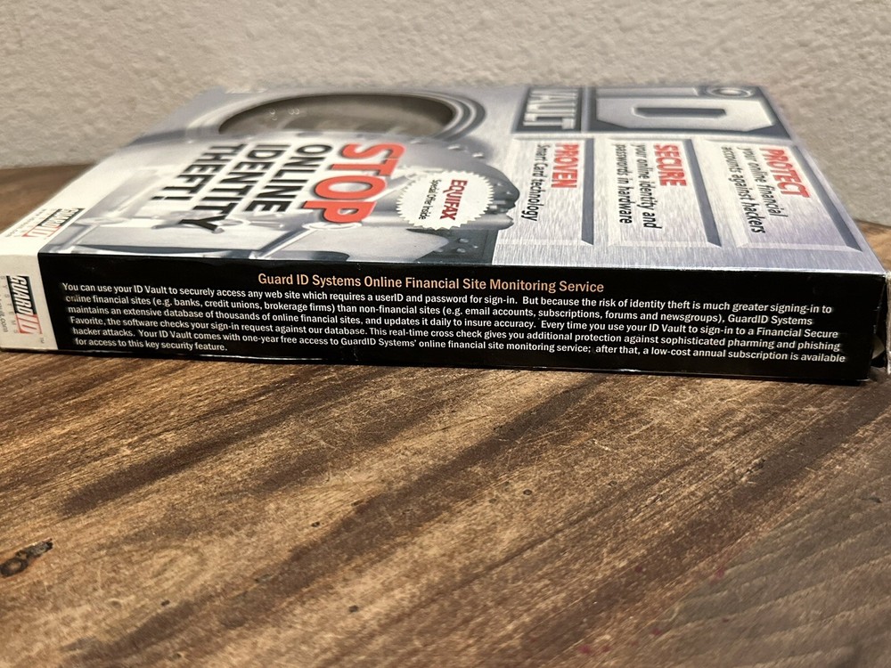 ID Vault Stop Online Identity Theft Guard ID Systems USB Kit