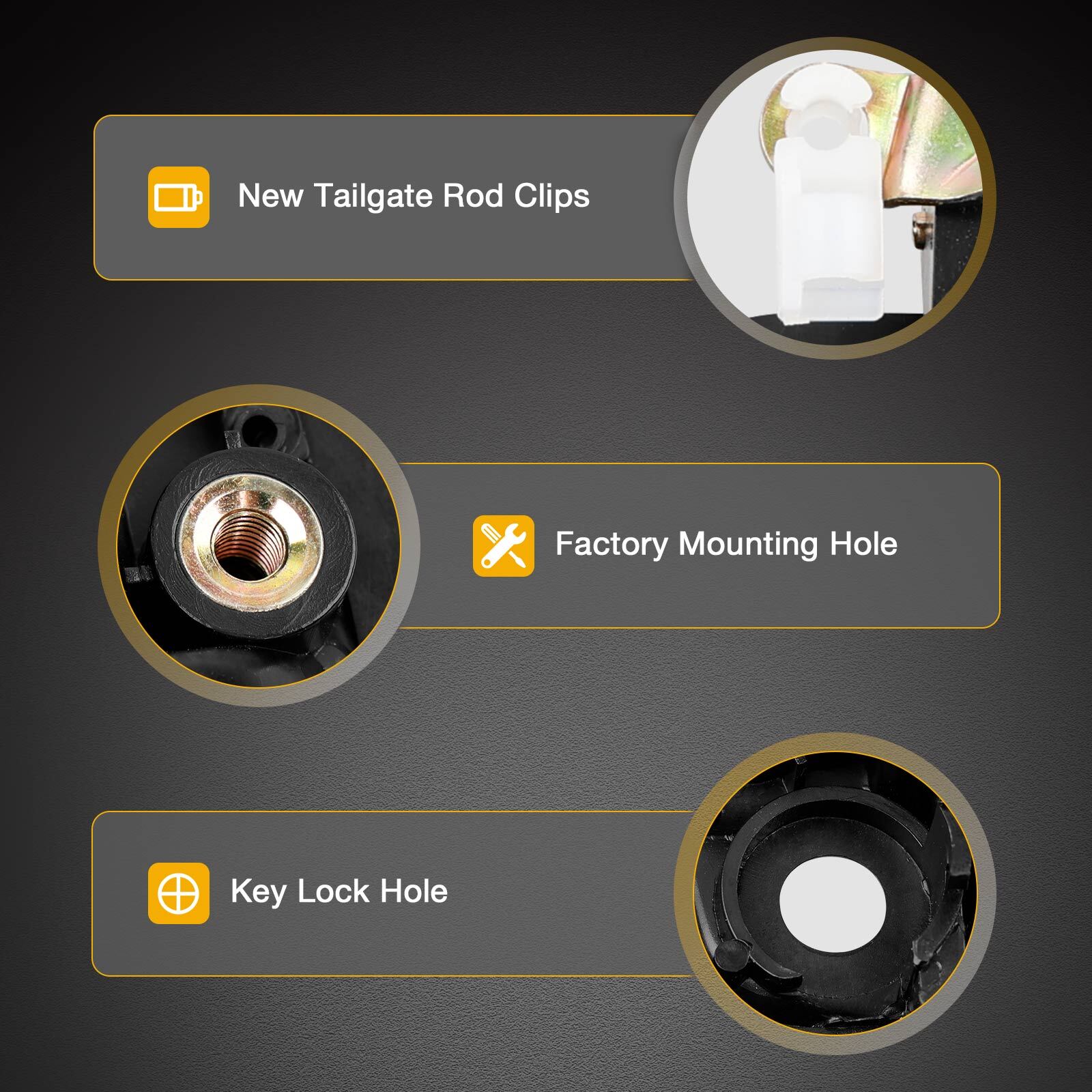 Metal Exterior Door Handle Front Left & Right Side Set For 1995-04 Toyota Tacoma