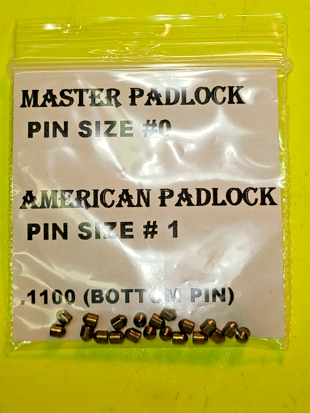 MASTER AMERICAN LOCK PADLOCK CYLINER REKEY PIN SET KIT LOT LOCKSMITH LOCK SPORT