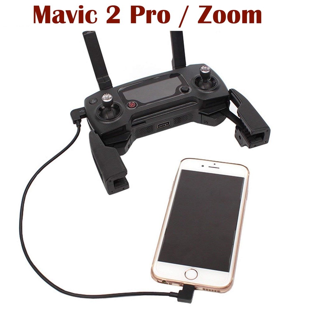 Dji Mavic Pro / 2 Pro / Zoom...Remote Control Cable..Short...Micro USB to Iphone