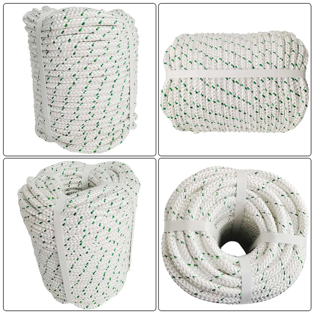 LABLT 4800 Lbs Breaking Strength Double Braid Polyester Rope 3/8" x 100'