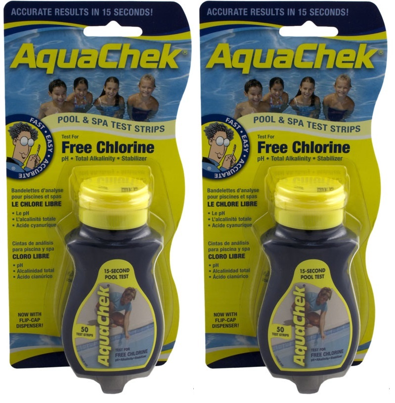 Aquachek Yellow Pool 50pk Spa Test Strips **2 bottles**