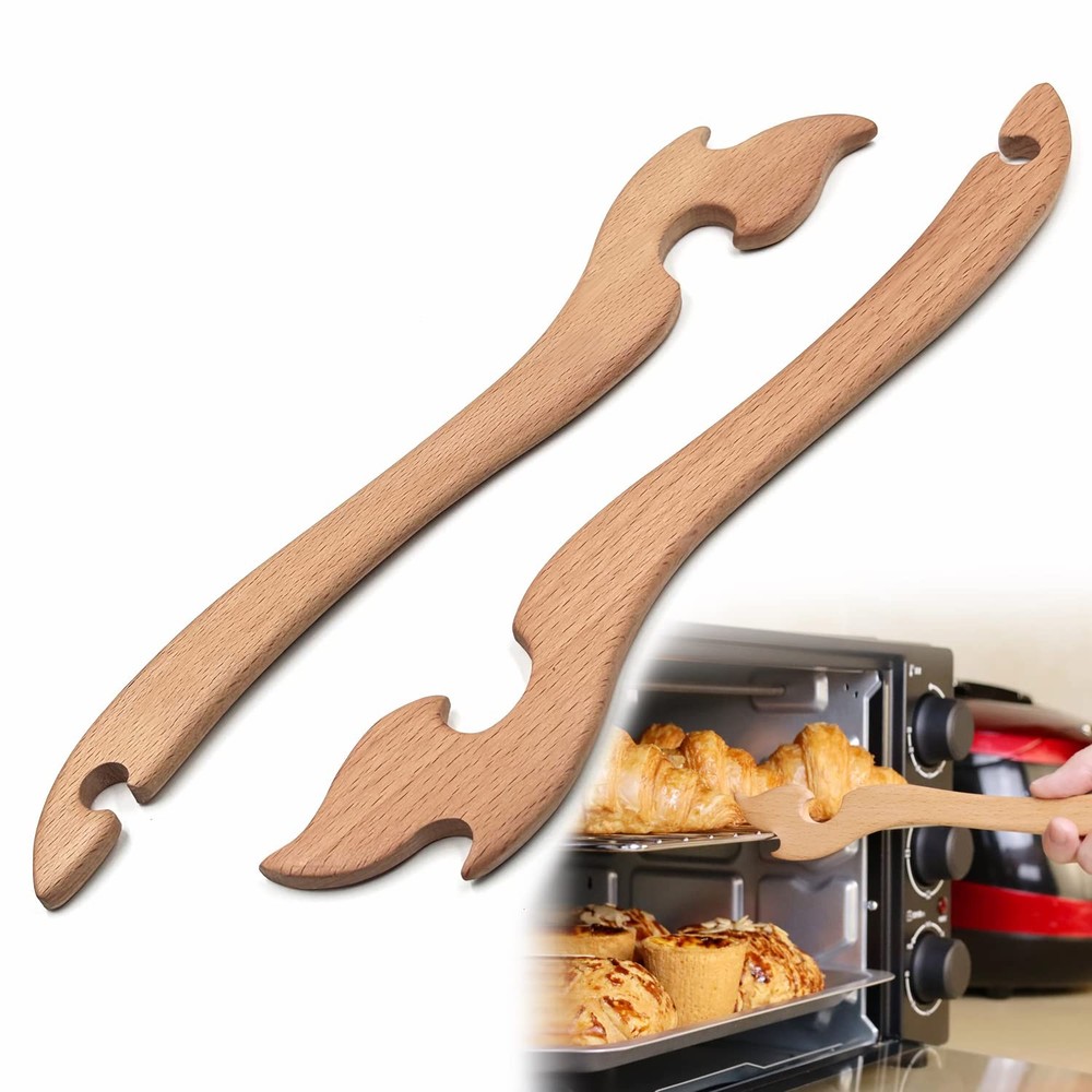 Oven Rack Puller Wood Oven Rack Push Pull Tool Prevent Scalding Pull Out Hot Rac