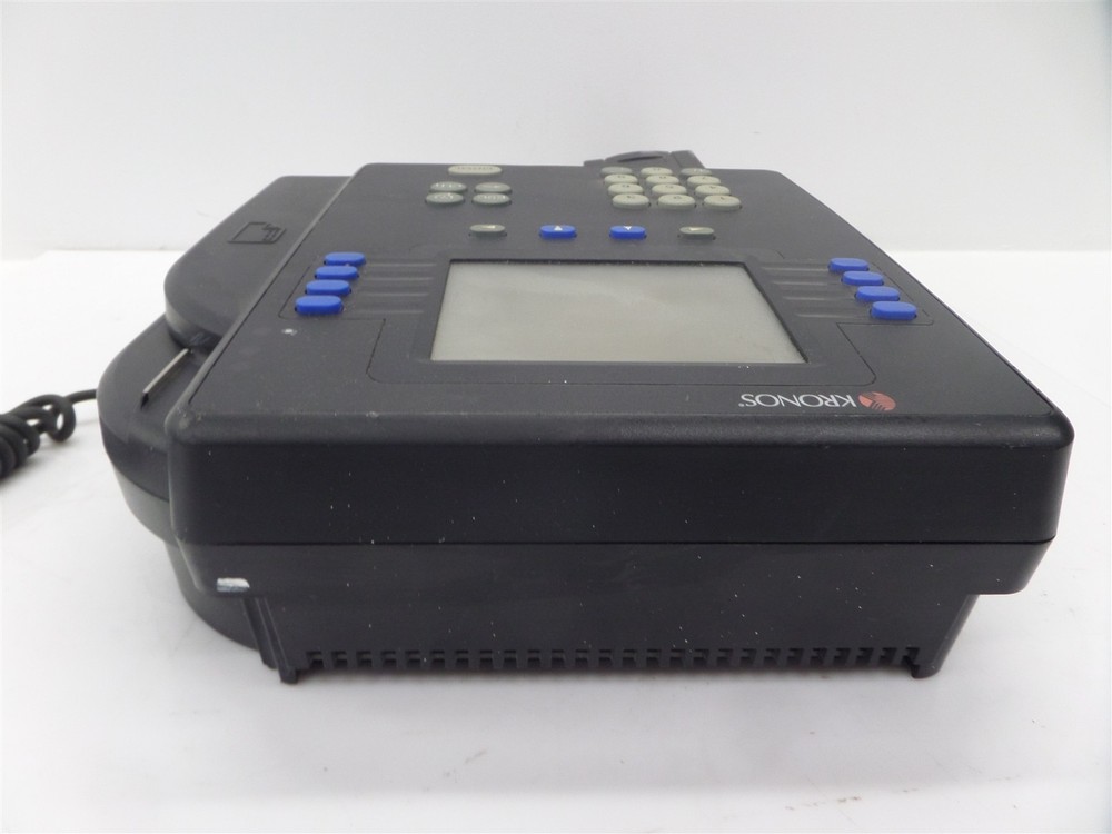Kronos 4500 Digital Time Clock System 8602004-003 w/ Card Reader & Scanner