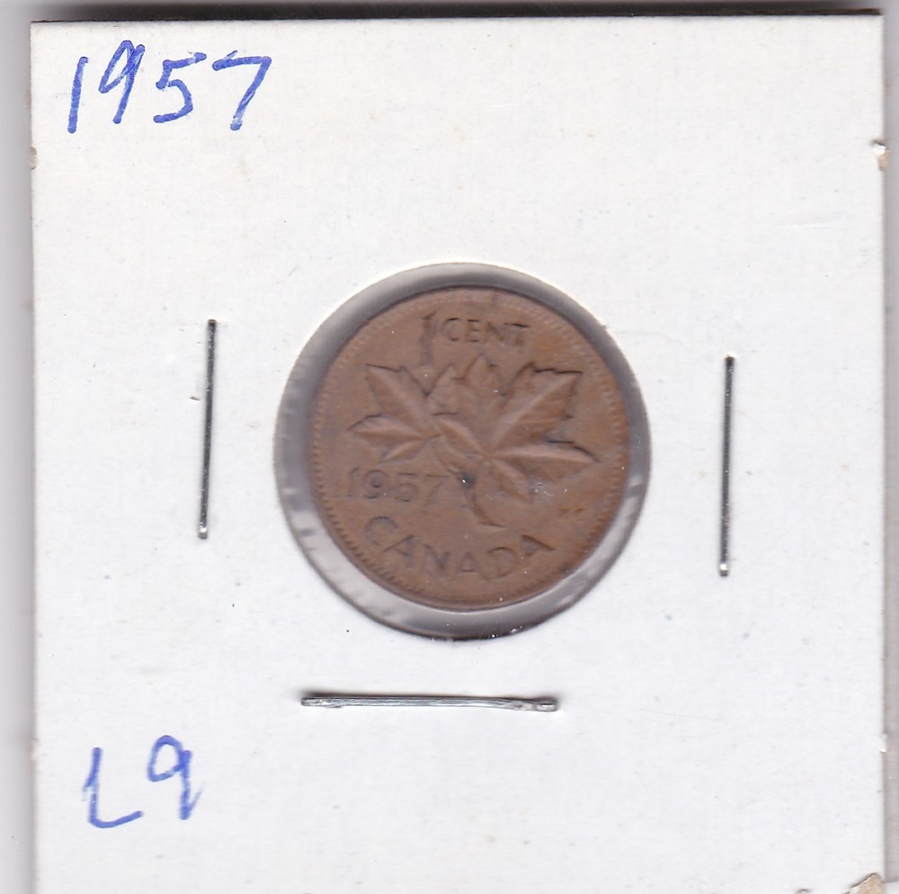 1957 Canada One Cent L9