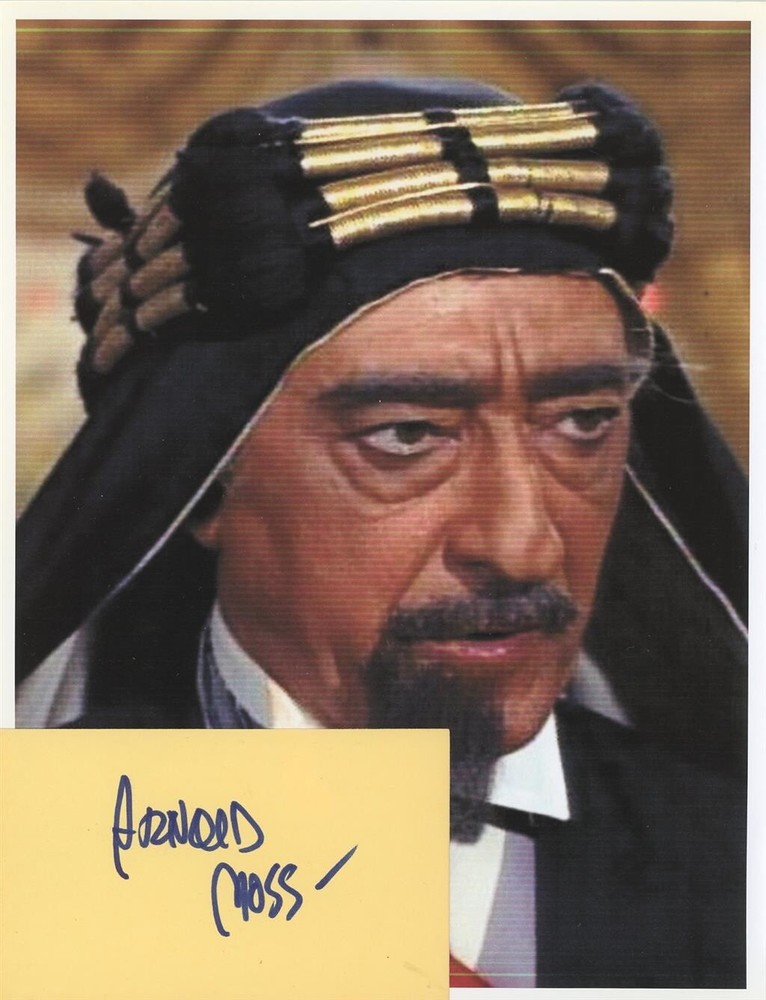 Arnold Moss- Signed Notecard