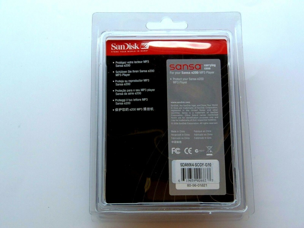 Sandisk Sansa e-200/e250/e260/e270/e280 MP3 Player Gray Carrying Silicone Case