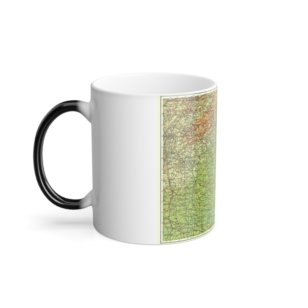 USA - Southeastern (1926) (Map) Color Changing Mug 11oz