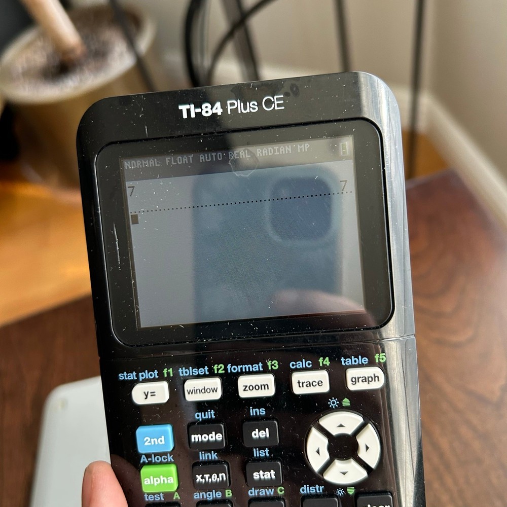 Texas Instruments TI-84 Plus CE Graphing Calculator - WORKING /w Cover