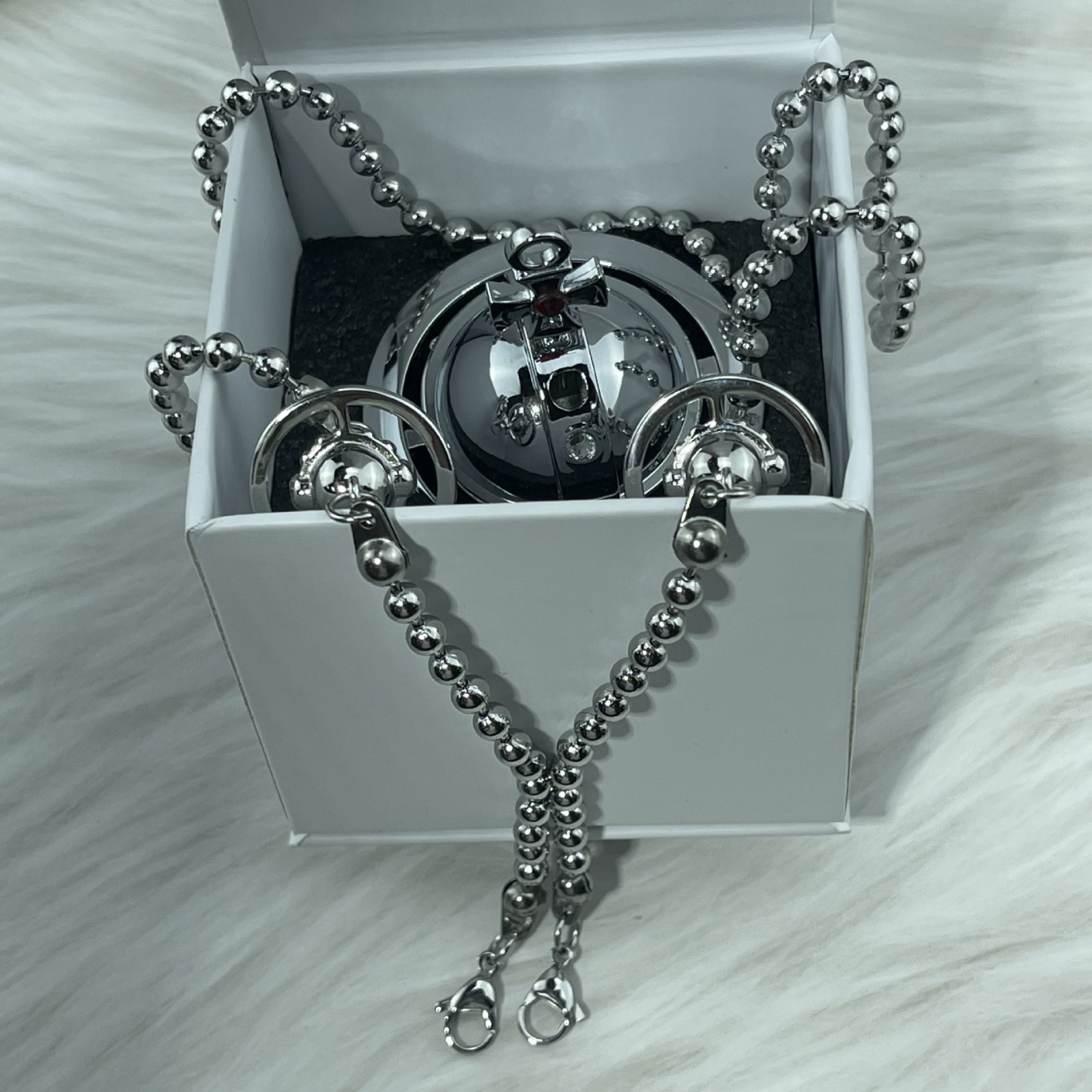 Vivienne Westwood Nana Anime Okazaki Shinichi Pendant Lighter Two Orbs Chain SL