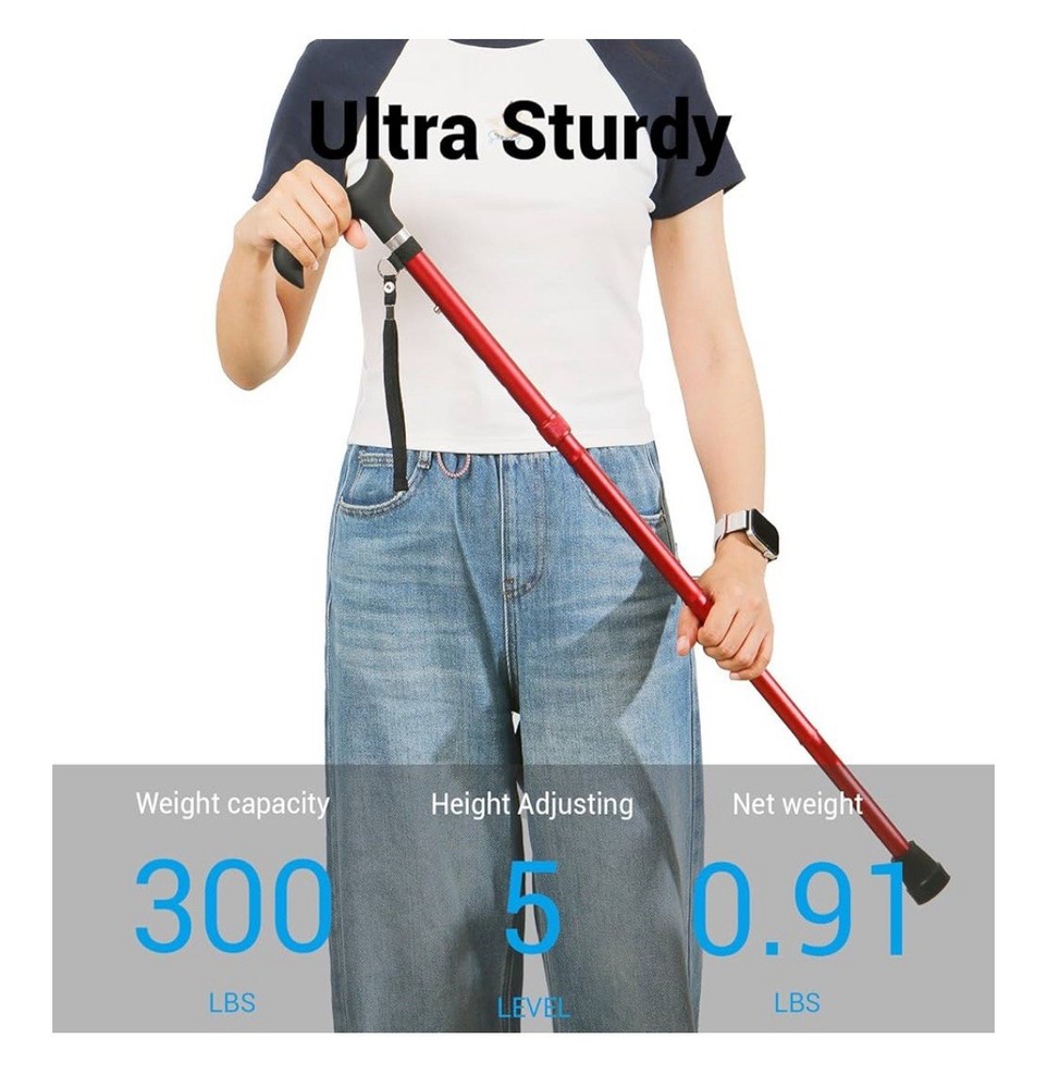 Walking Cane - Collapsible Adjustable Folding Canes 🇺🇸 Shipping 💨