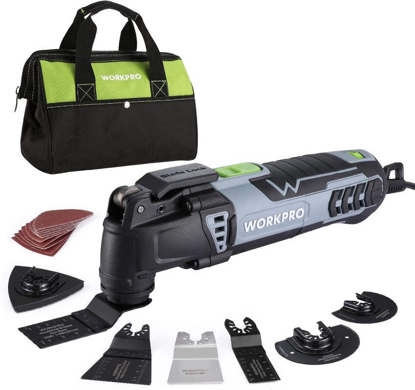 WORKPRO Oscillating Multi-Tool Kit for Christmas, 3.0 Amp Corded Quick