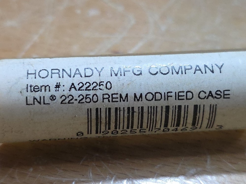 Hornady Lock N Load Modified Case for Measuring 22-250 Rem