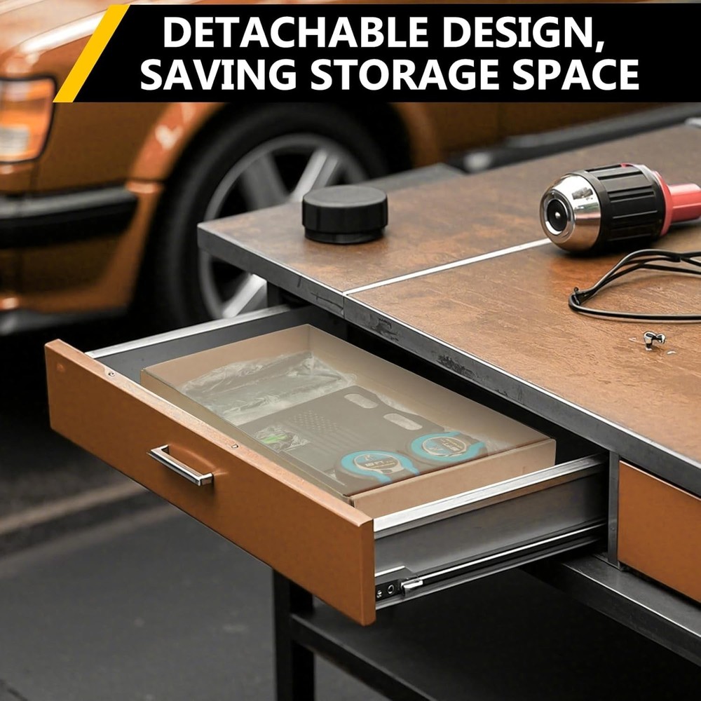 Detachable Wheel Alignment Tool with Imperial Tape Measures - Easy Storage & Use