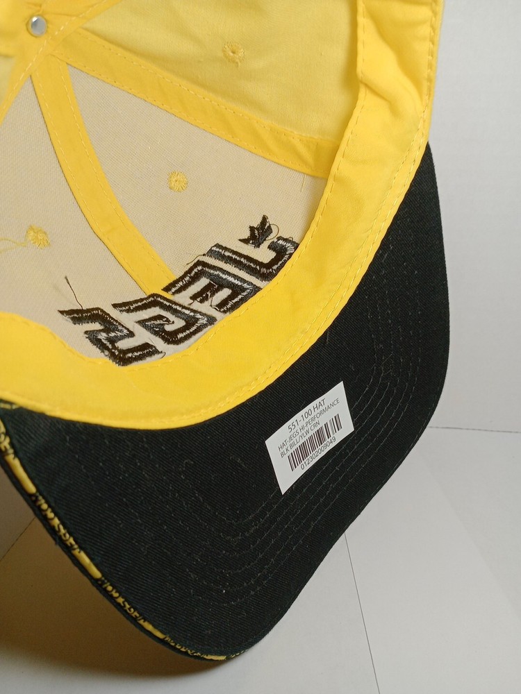 JEGS High Performance Yellow Cap with Black Bill Hook & Loop Strap JEGS.com Logo