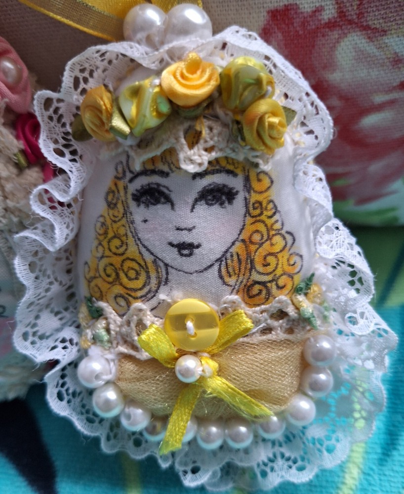 Shabby Chic Handmade Fabric Eggs, Easter Eggs, Egg Ornaments