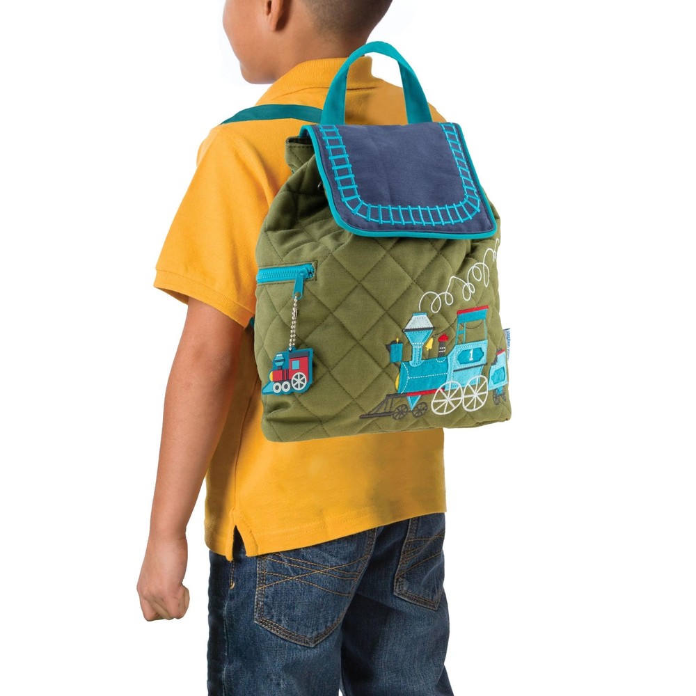 Stephen Joseph Boys' Train, One Size Quilted Backpack