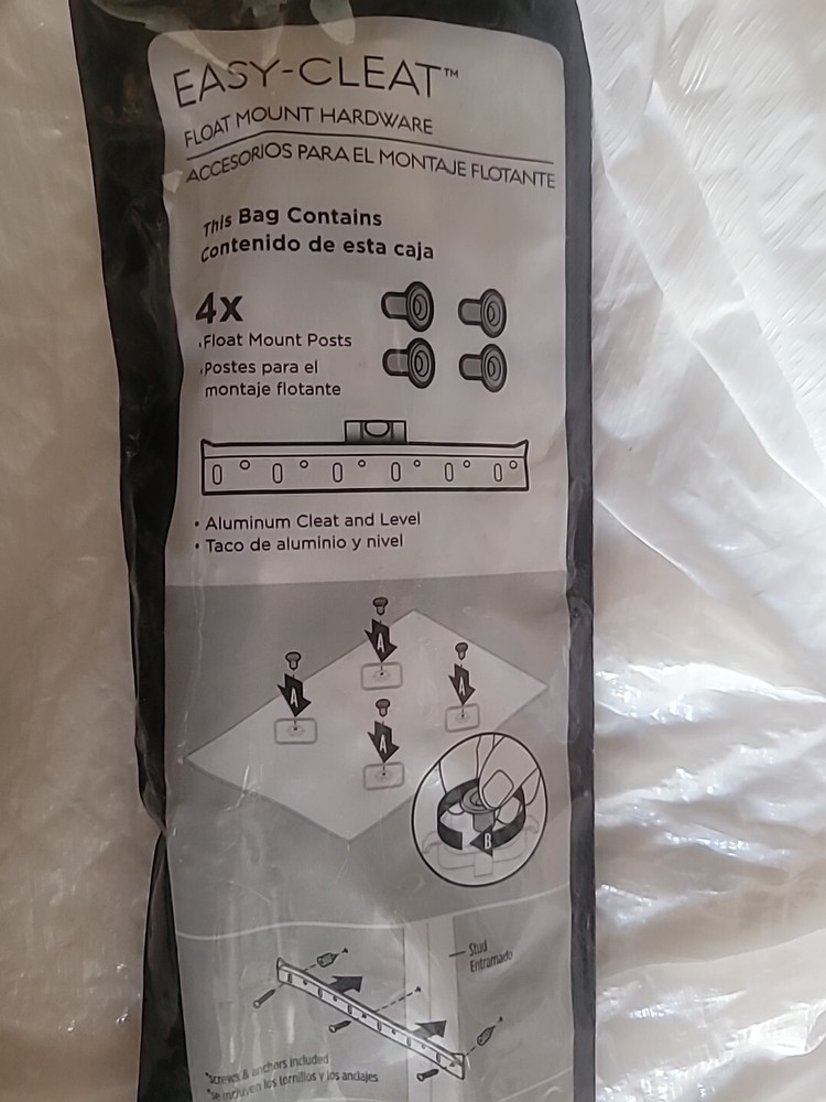 Delta Easy-Cleat Float Mounting Hardware for Small Mirrors