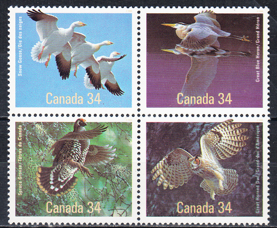 W CANADA 1095-1098a BIRDS