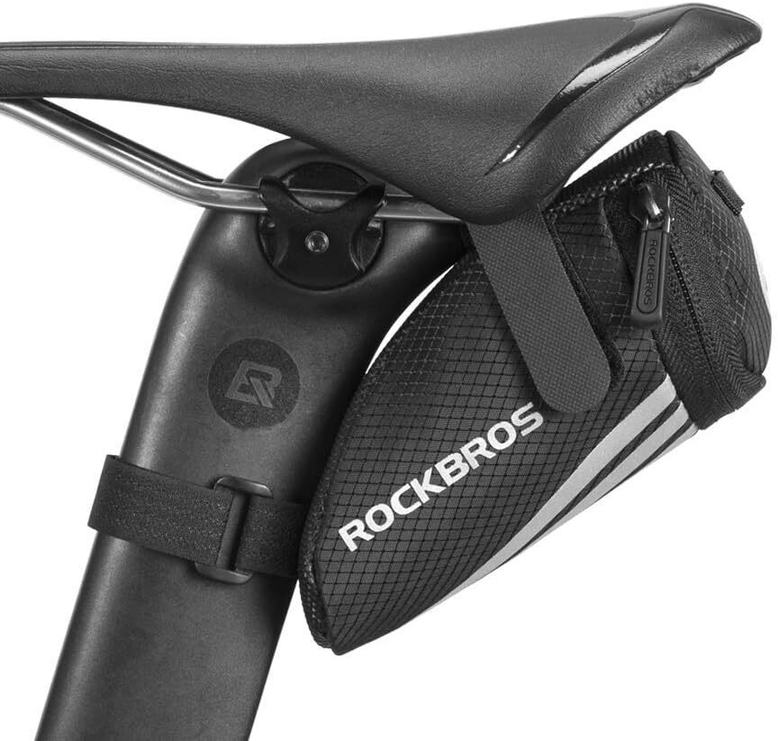 ROCKBROS Bike Saddle Bag Under Seat Pouch Portable Quick Release Tail Bag 1L