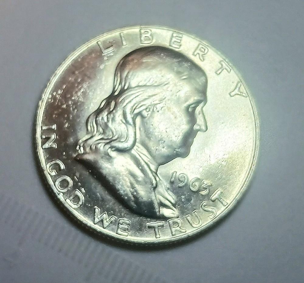 Franklin 1963 D Half Dollar MS FBL Uncirculated Silver