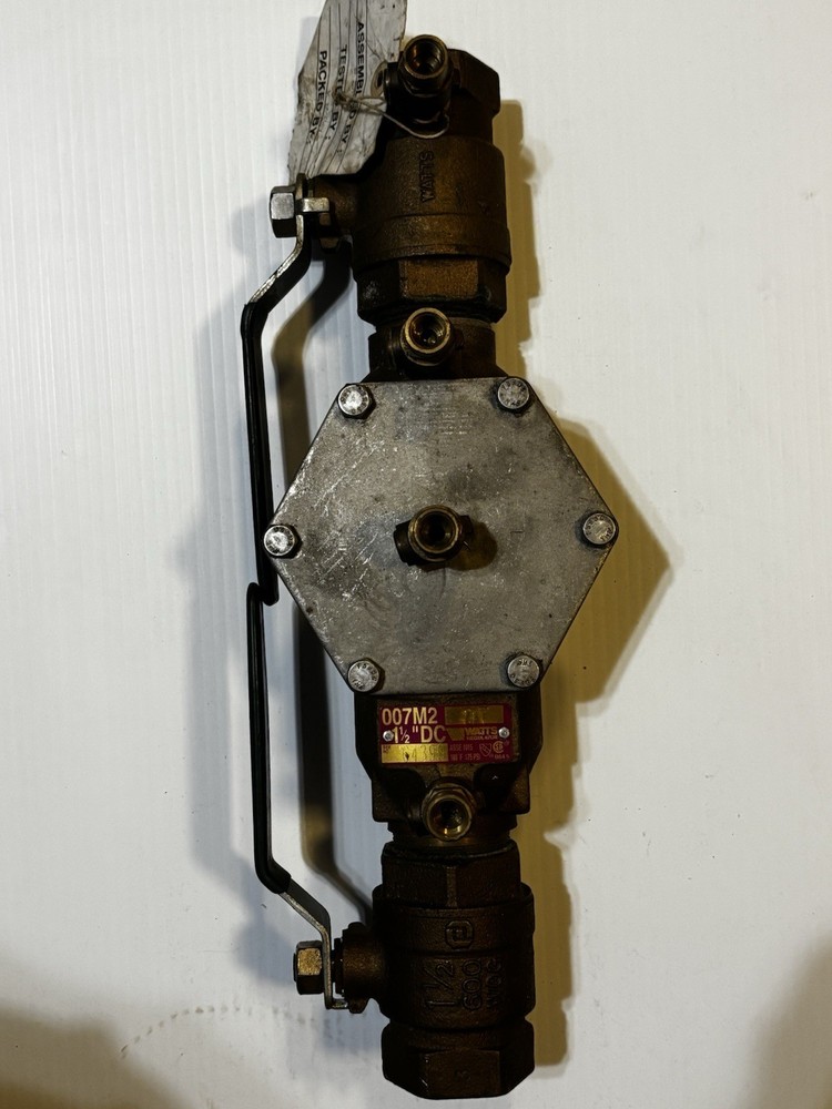 Watts Back-flow Preventer 1 -1/2” NPT inlets 007M2 QT