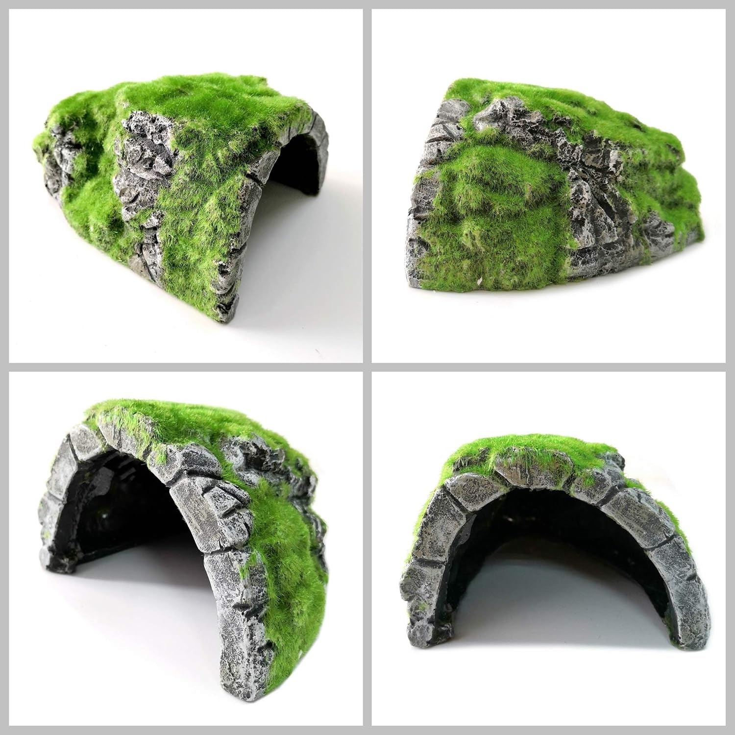 Eco-Friendly Betta Cave Fish Hideout with Lifelike Moss – Perfect for Breeding