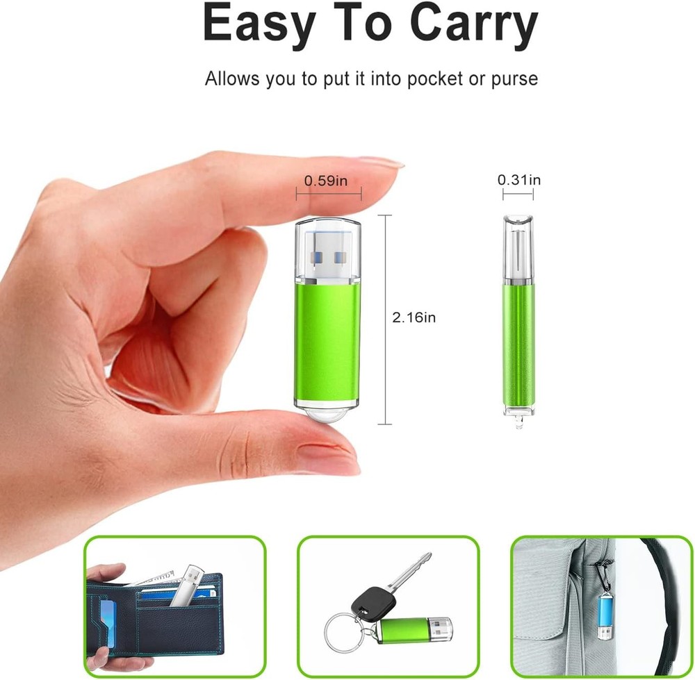 TOPESEL 64GB USB 3.0 Flash Drive 2 Pack