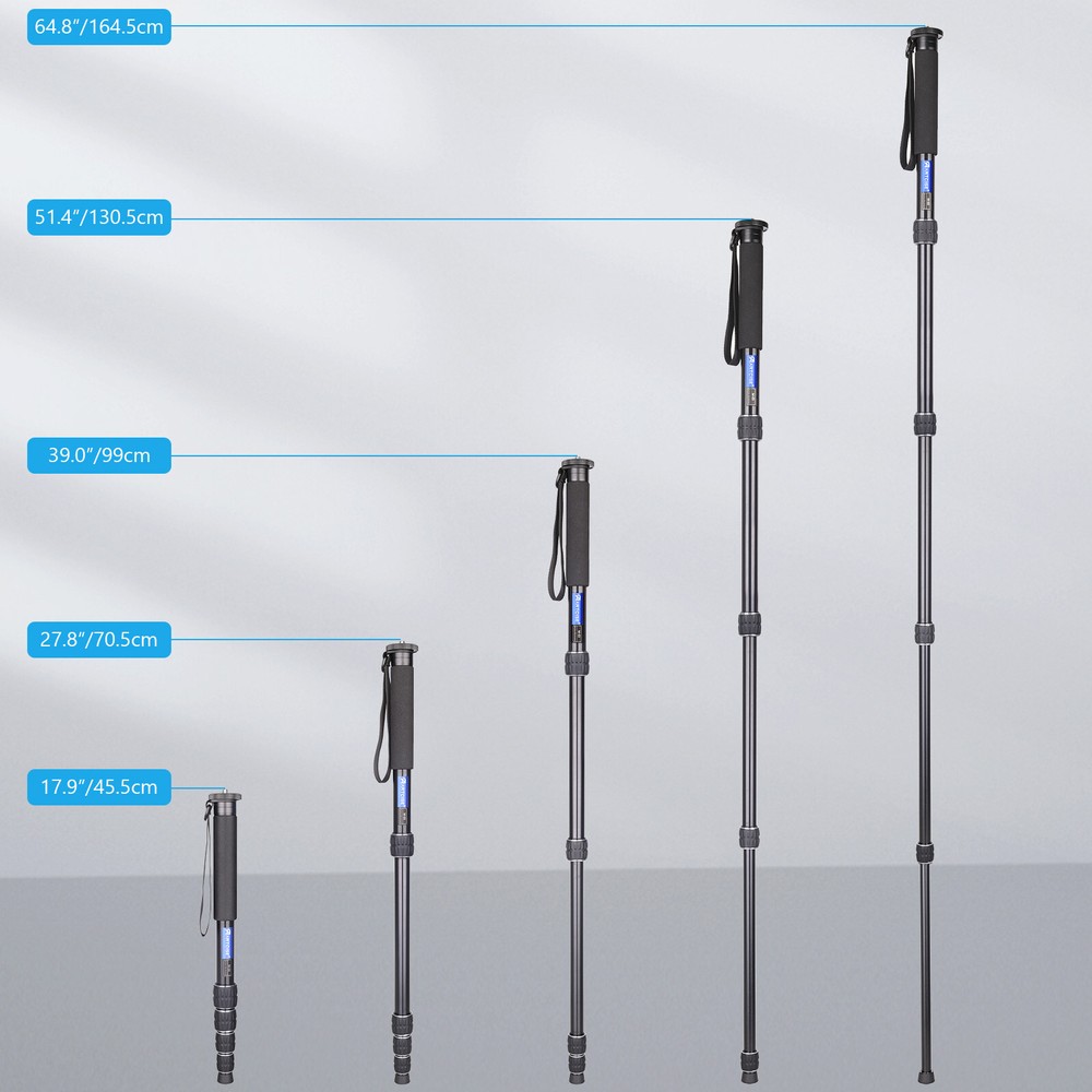 ARTCISE M05 32.4MM Camera Monopod Compact Portable Unipod Aluminum 5-Section