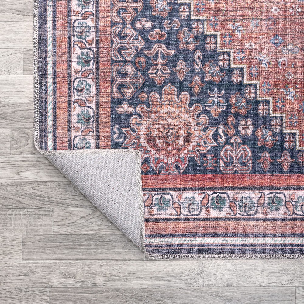 JONATHAN Y Machine Washable 7'10" x 10' (Rectangular), Dalyan-terra/Navy