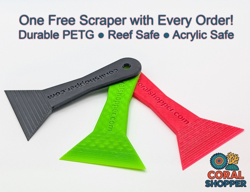 Mega Aquarium Scraper 2 Pack - Acrylic & Reef Safe - No Scratch Algae Cleaner