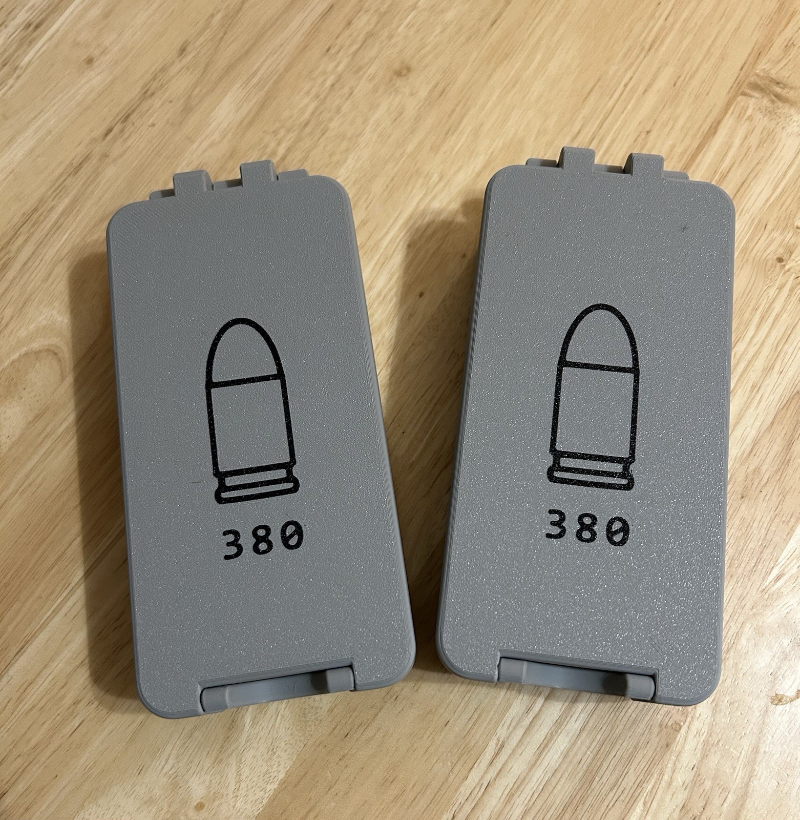 Set Of Two 380 acp Ammunition Boxes Made In The USA