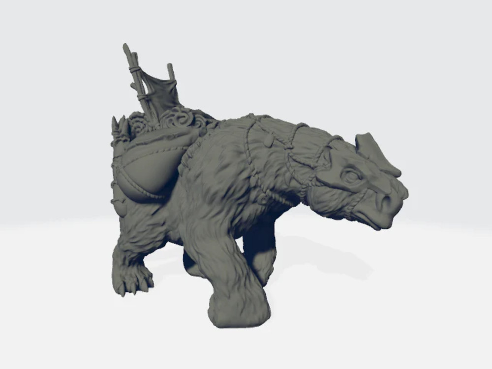 StoneAxe Miniatures - Megatherium Armored