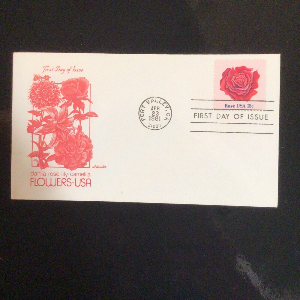 US FDC #1876 Rose Flower