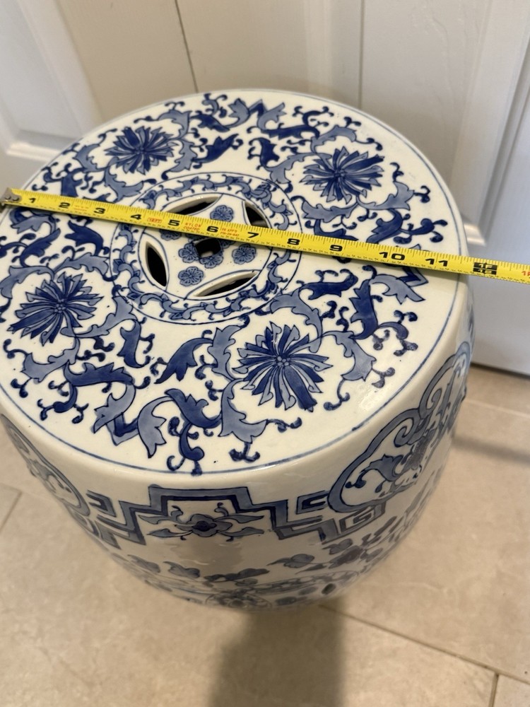 Ceramic Garden Stool/Side Table Outdoor Patio