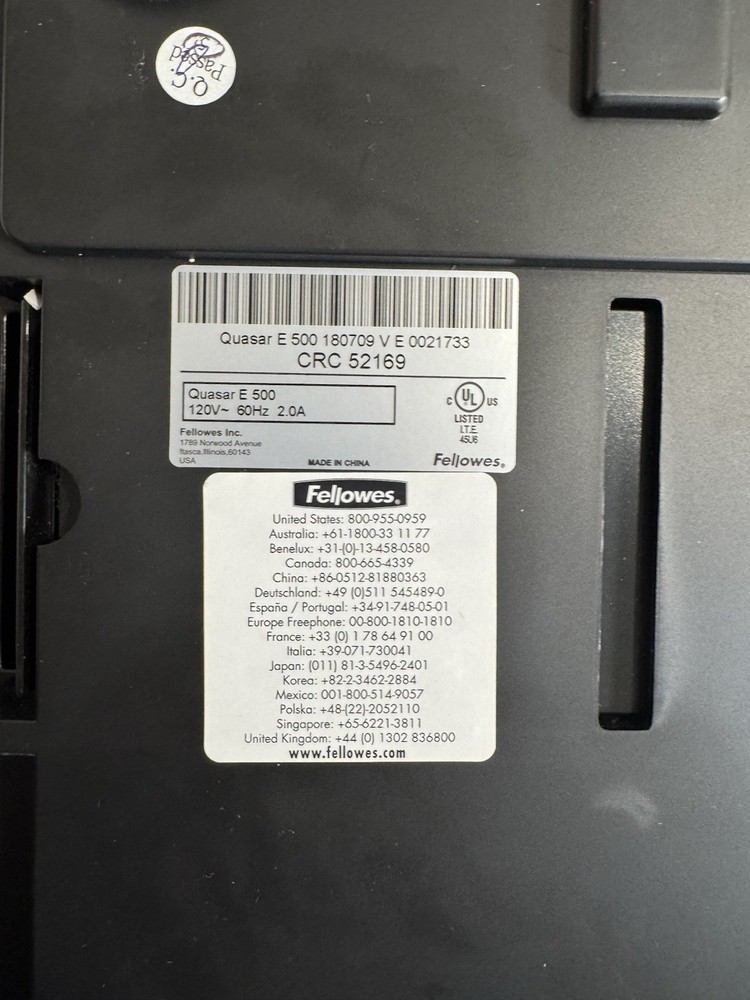 Fellowes Quasar E500 Electric Binding Machine - 52169