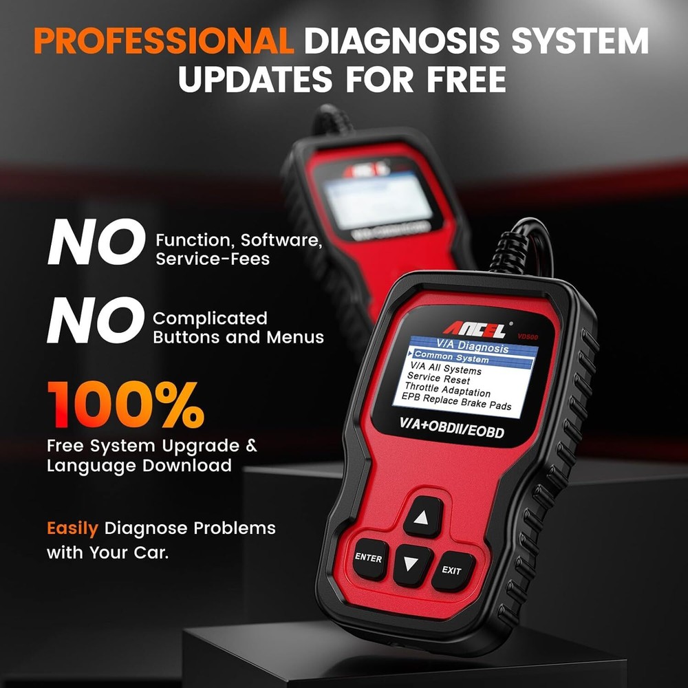 OBD2 Fault Code Reader Scanner Engine ABS SRS EPB Oil Reset Car Diagnostic Tool