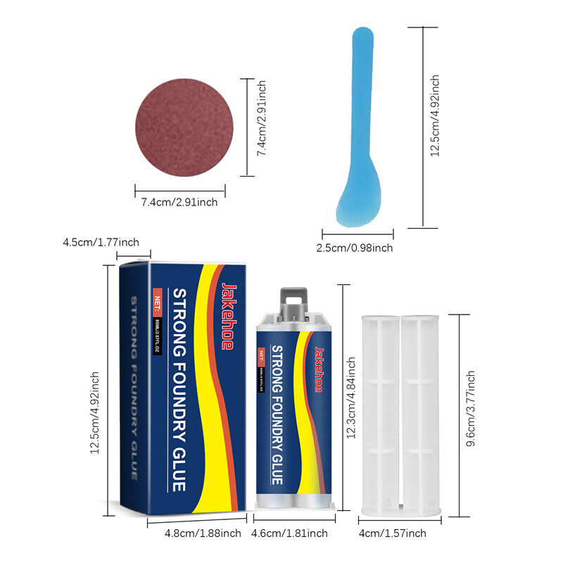 Strong Foundry Glue, High Temperature Resistant Casting Repair,Metal Repair Glue