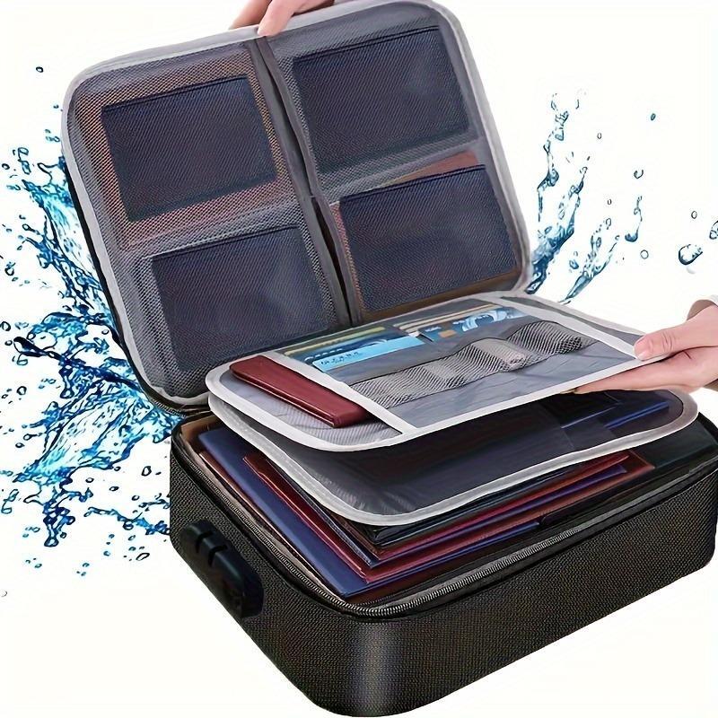 Multi-layer Large Capacity File Bag Password Briefcase Document Storage Bag
