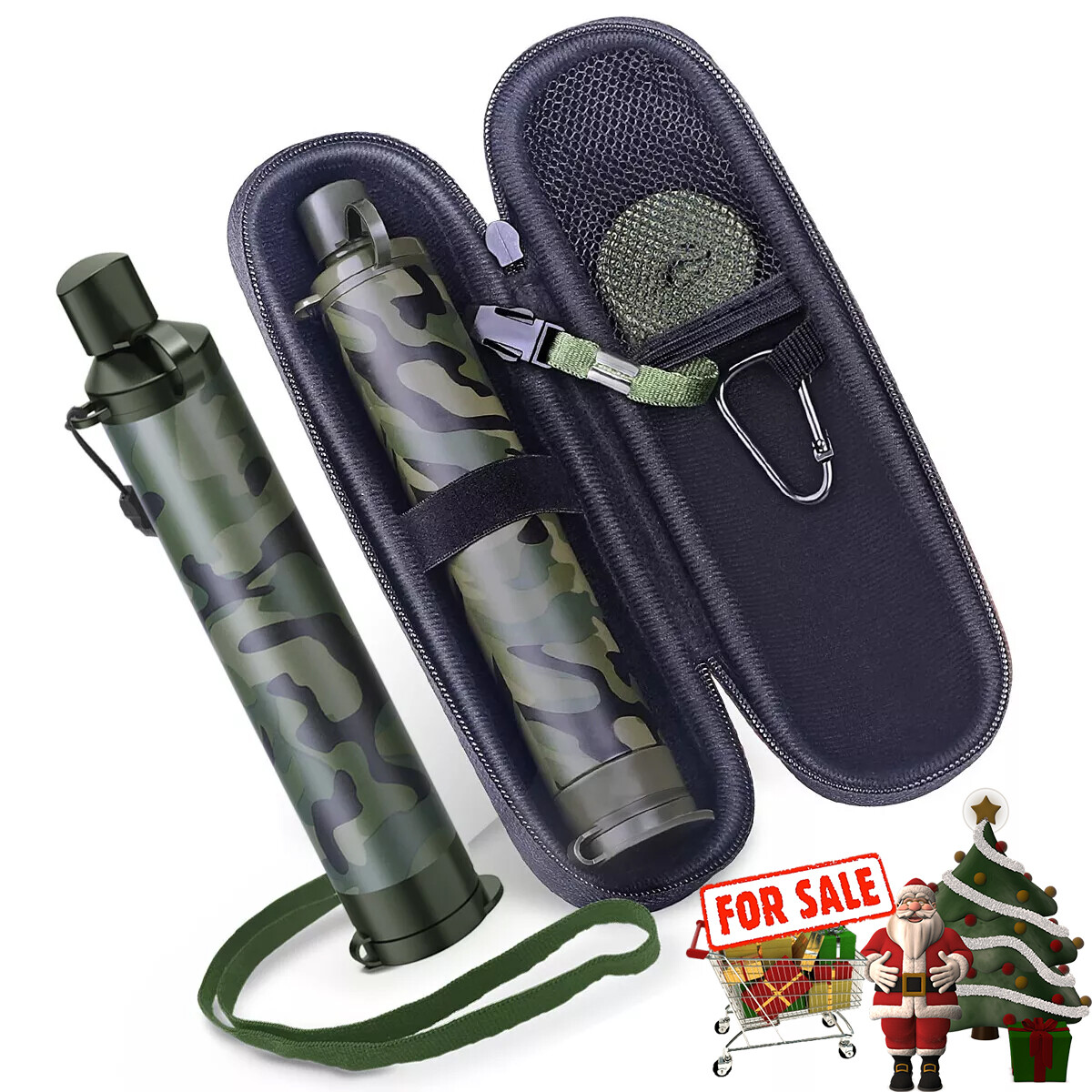 1-10Pack Personal Water Filter Straw Outdoor Portable Emergency Camping Hiking