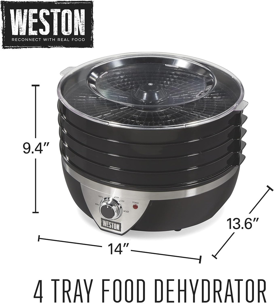 Food Dehydrator Machine for Jerky, Fruit, Meat, Herbs, Vegetables, with Temperat