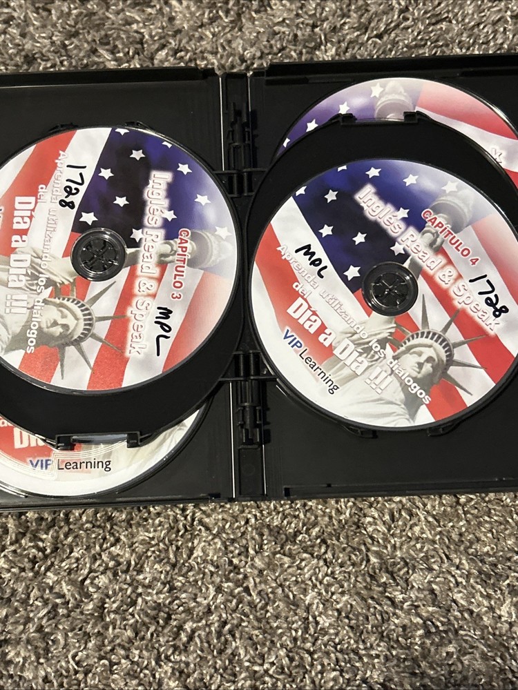 Curso de Ingles Read & Speak VIP Learning 4 DVDs + 1 Audio CD
