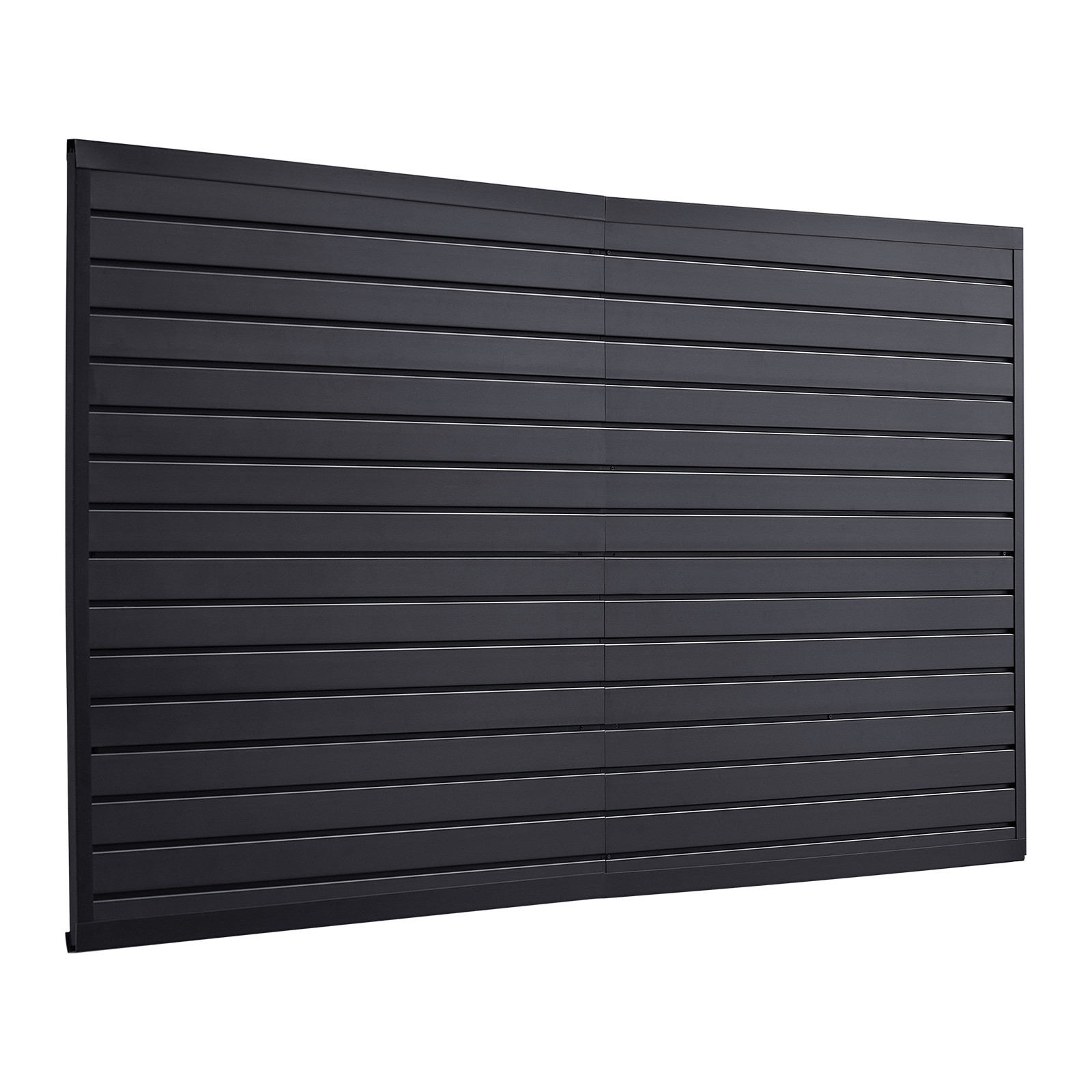 VEVOR 8 x 4 ft Slat Wall Paneling PVC Black Garage Slatwall with Modular Design