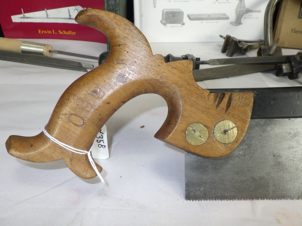 Nurse & Co. 9" back Saw, 14 ppi Cross Cut, Split Nuts, Sharpened, Inv 458