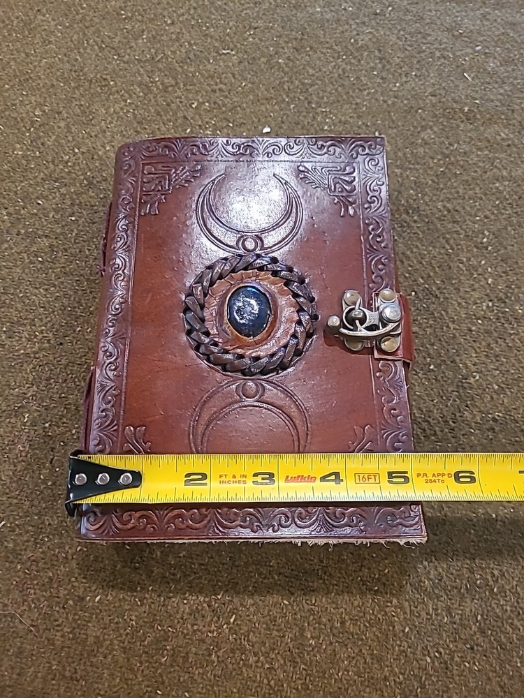 Leather Chakra Stone Sketchbook Dairy Journal