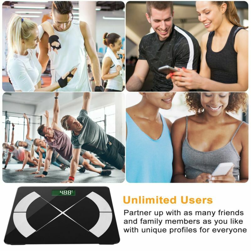 Body Fat Digital WiFi Scale & Weight Composition BMI Smart Scale APP Connection
